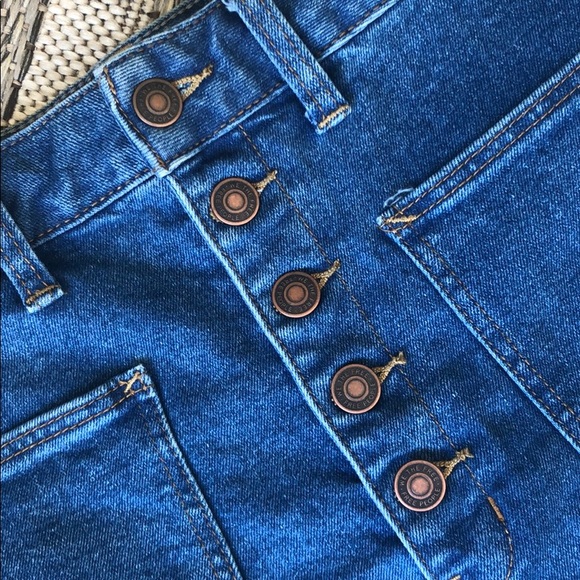 Free People Bridgette High Waisted Short Indigo 29 - Picture 6 of 8